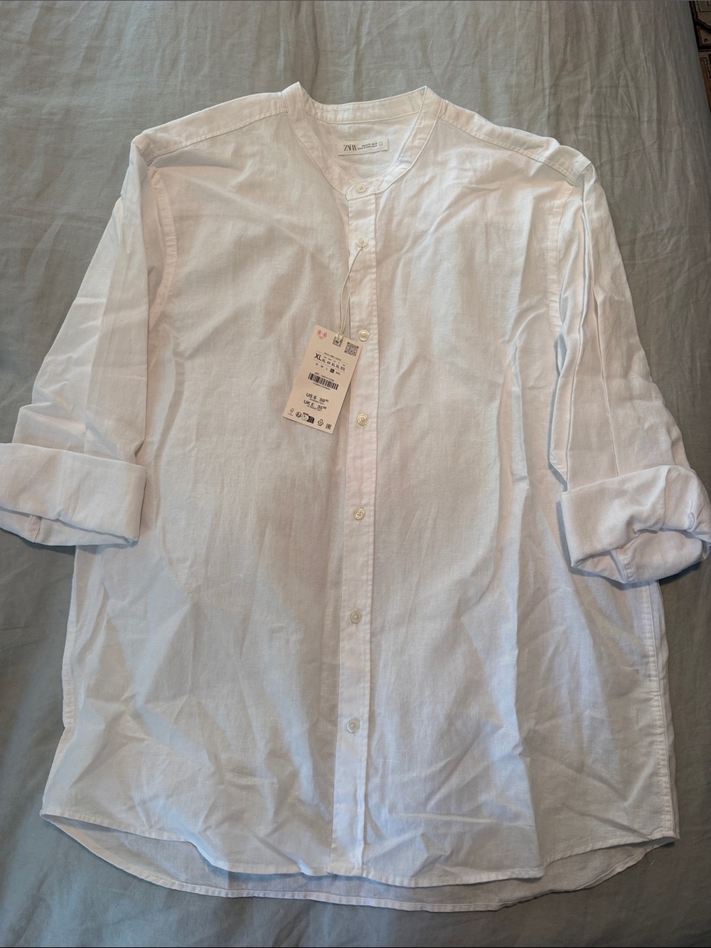 Zara Linen Cotton Relaxed Fit Shirt